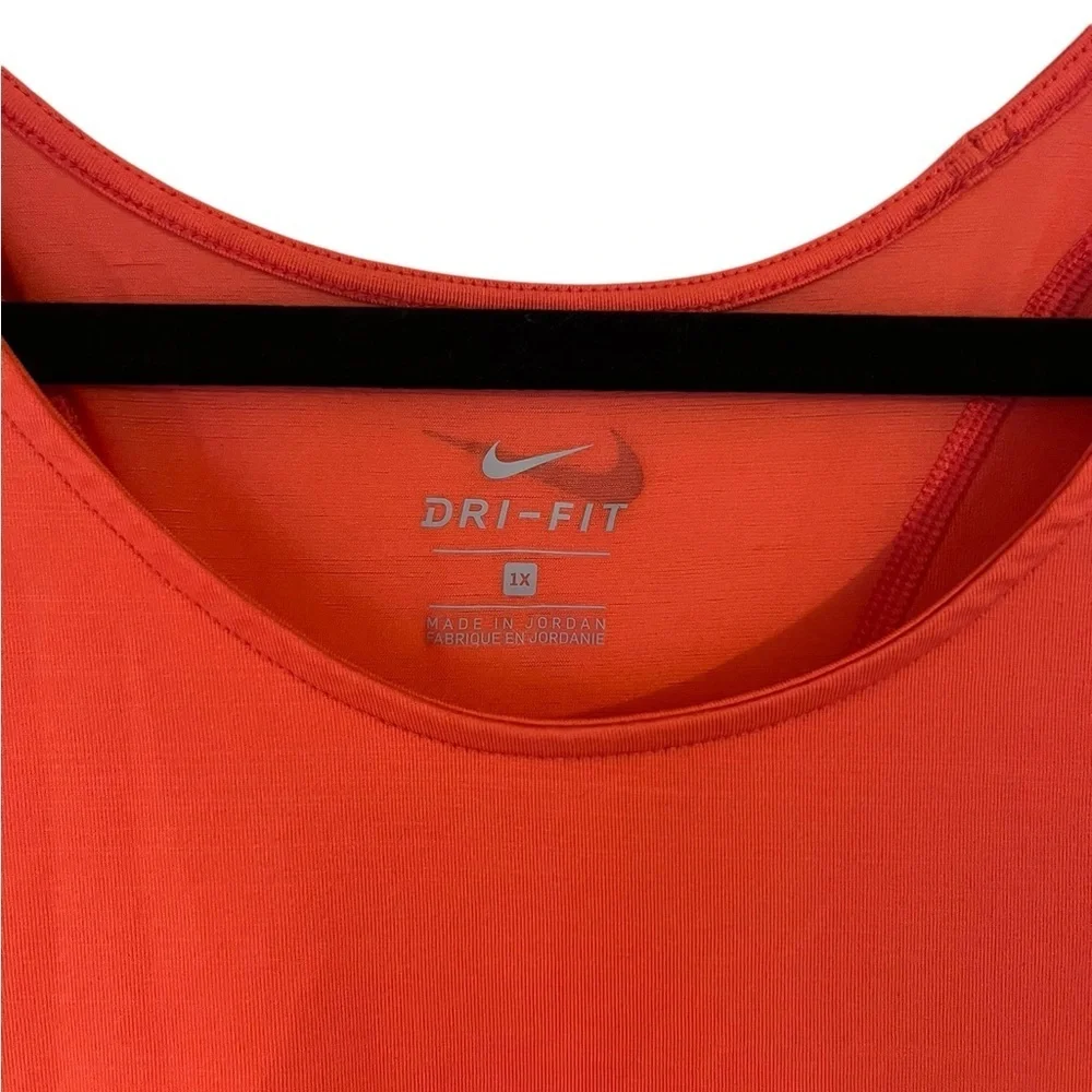Nike Women's Orange Top Size 1X